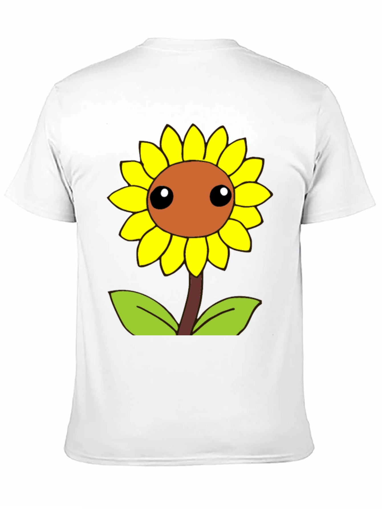 Camiseta Negra con Diseño de Girasol