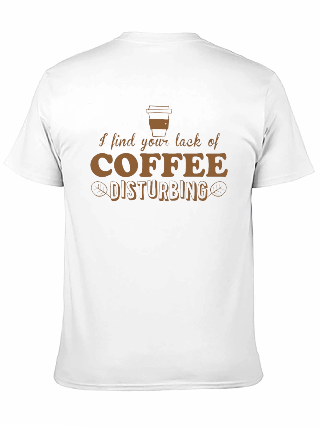 Camiseta Hombre: Falta de Café Disturbadora