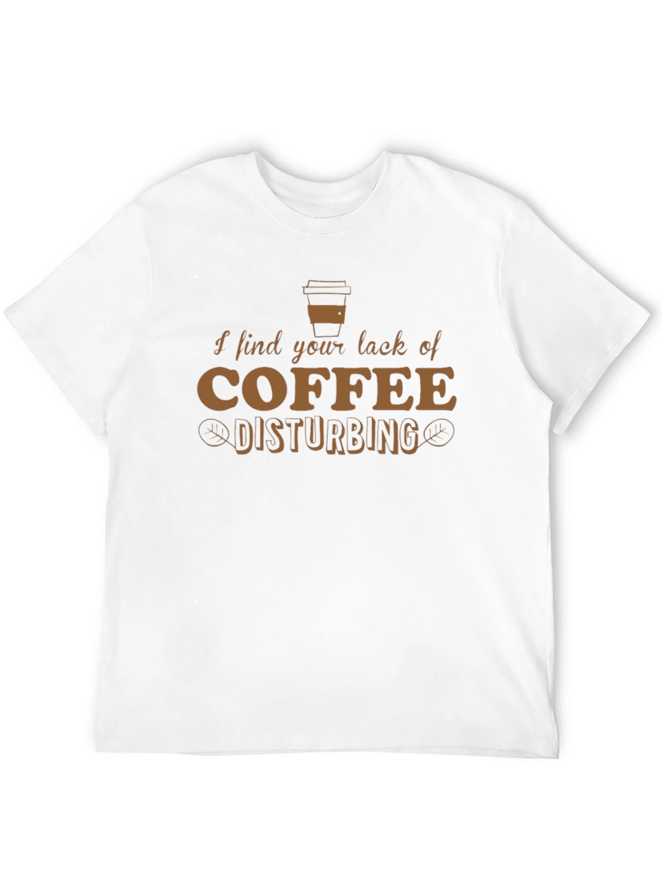 Camiseta Hombre: Falta de Café Disturbadora