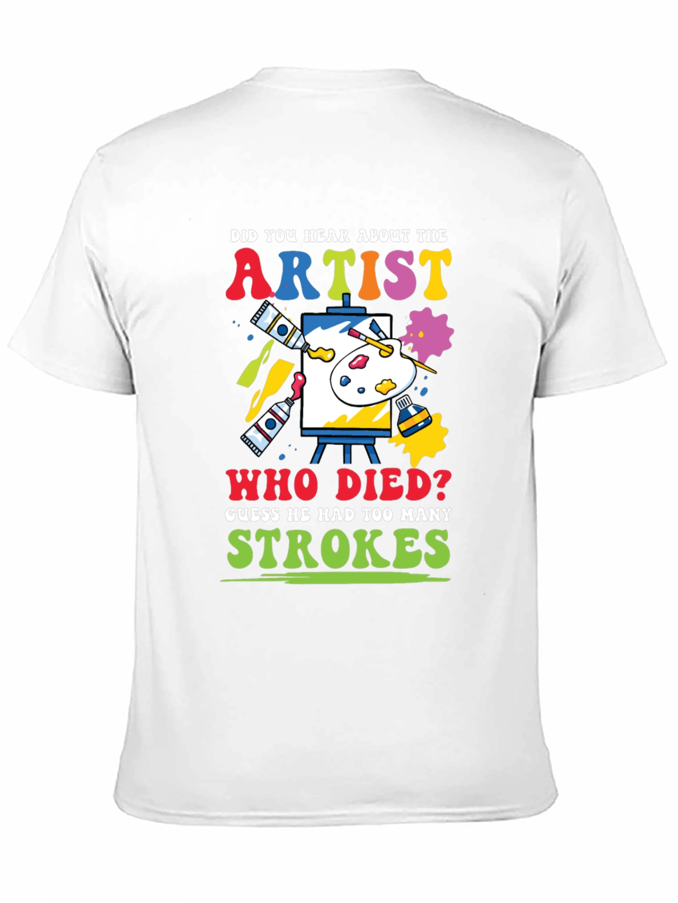 Camiseta Negra con Diseño de Humor Artístico