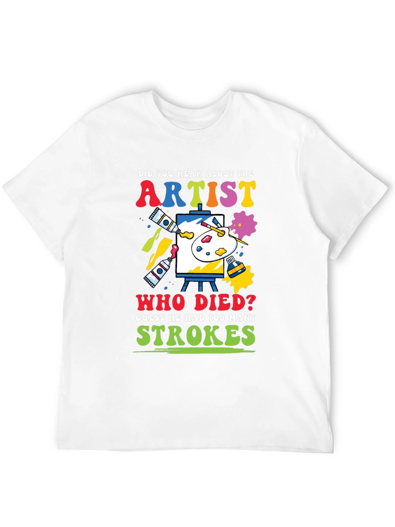 Camiseta Negra con Diseño de Humor Artístico