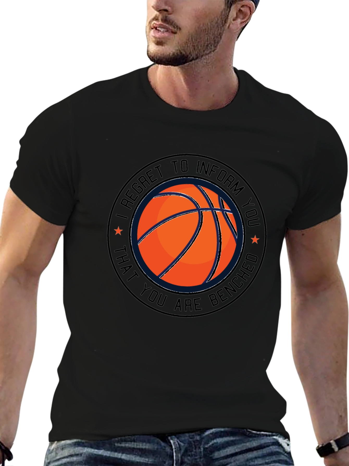 Camiseta Negra Baloncesto Banquillo