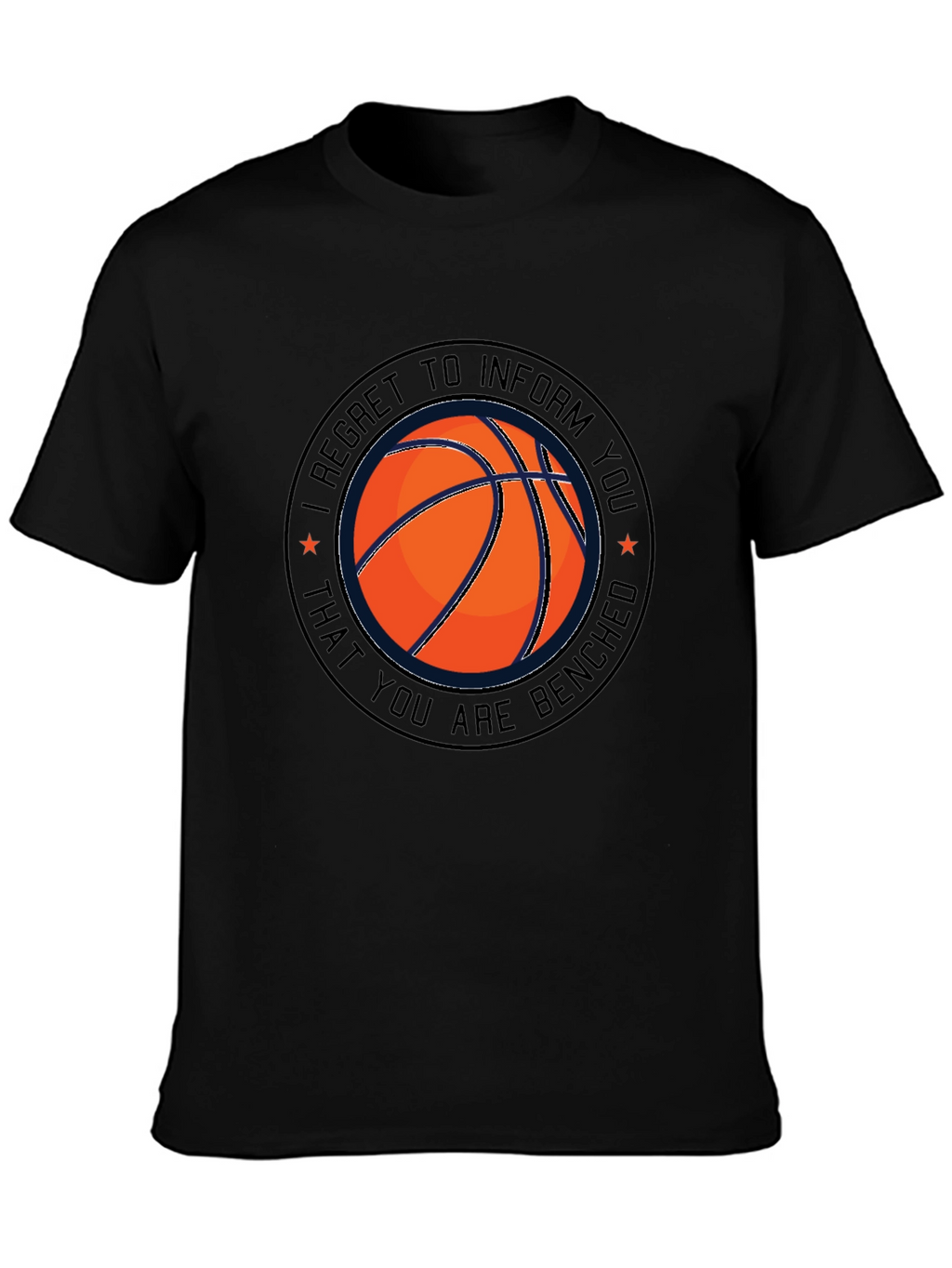 Camiseta Negra Baloncesto Banquillo