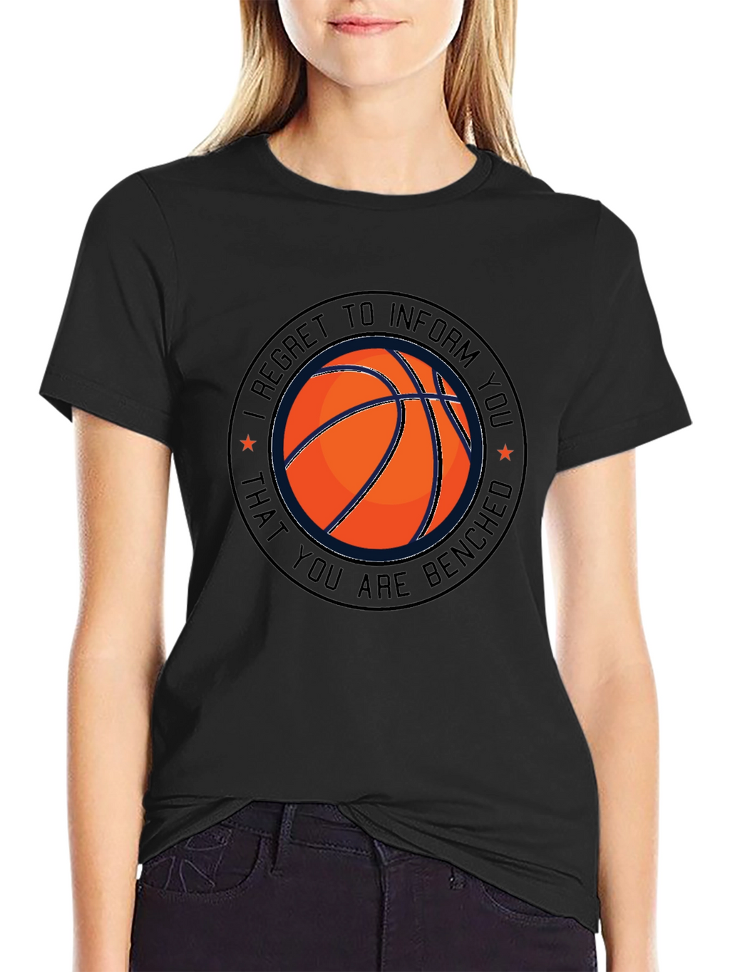 Camiseta Negra Baloncesto Banquillo