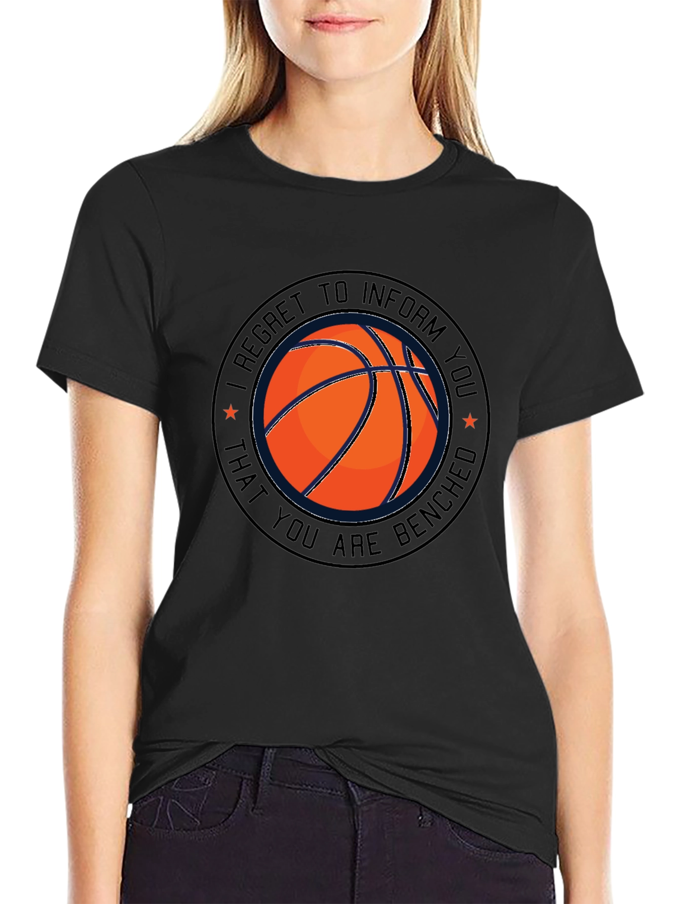 Camiseta Negra Baloncesto Banquillo