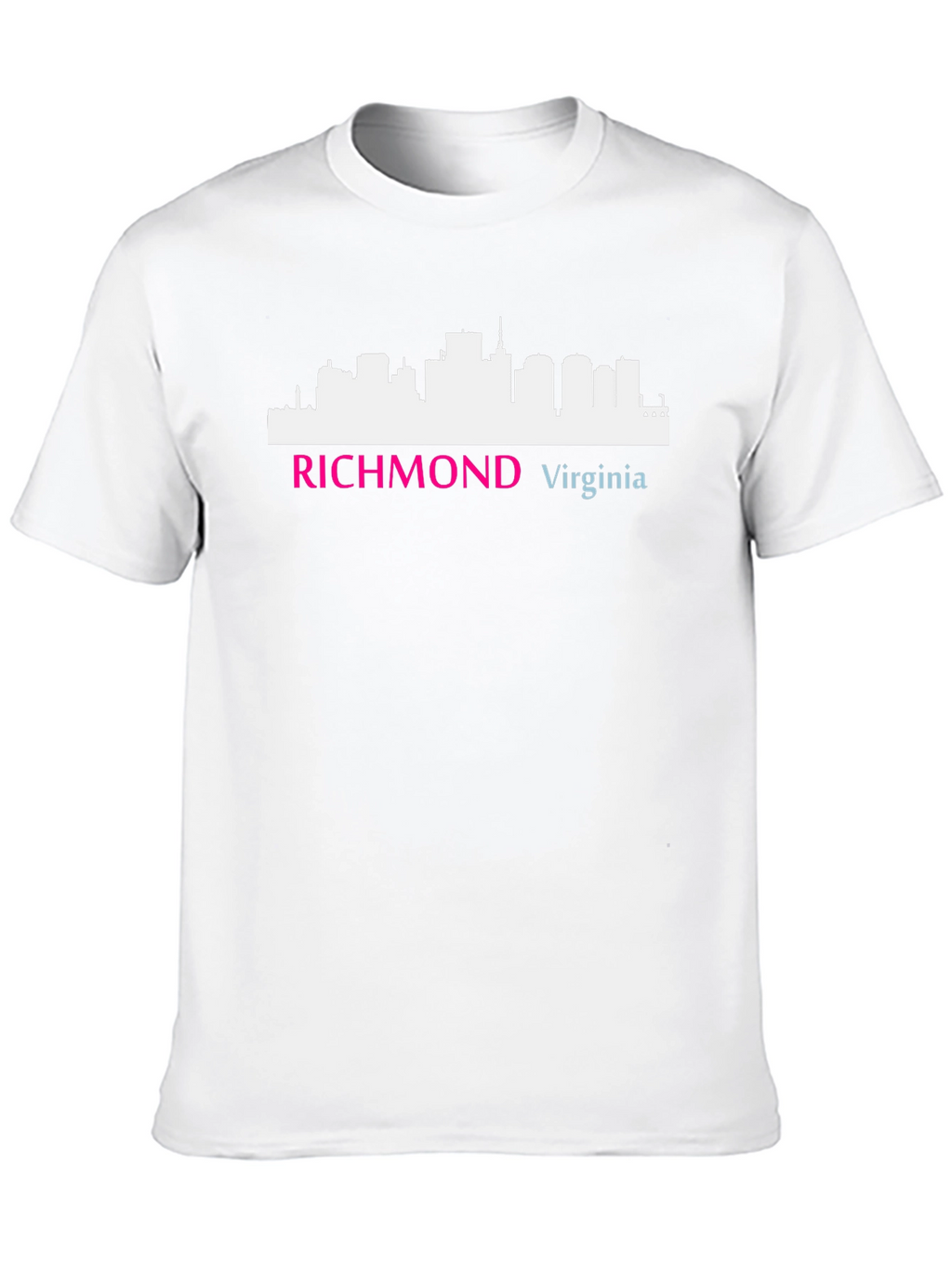 Camiseta Negra Richmond Virginia Skyline