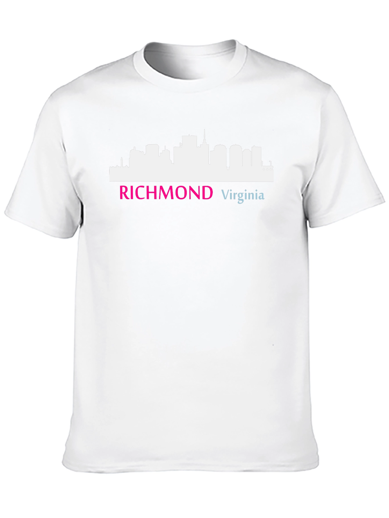 Camiseta Negra Richmond Virginia Skyline