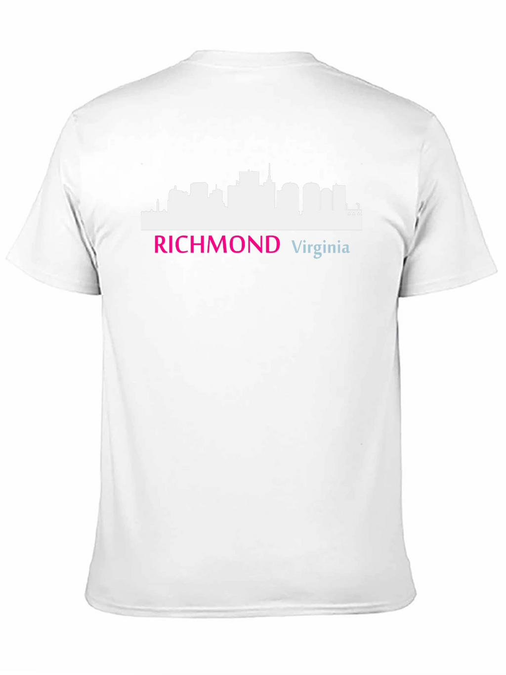 Camiseta Negra Richmond Virginia Skyline