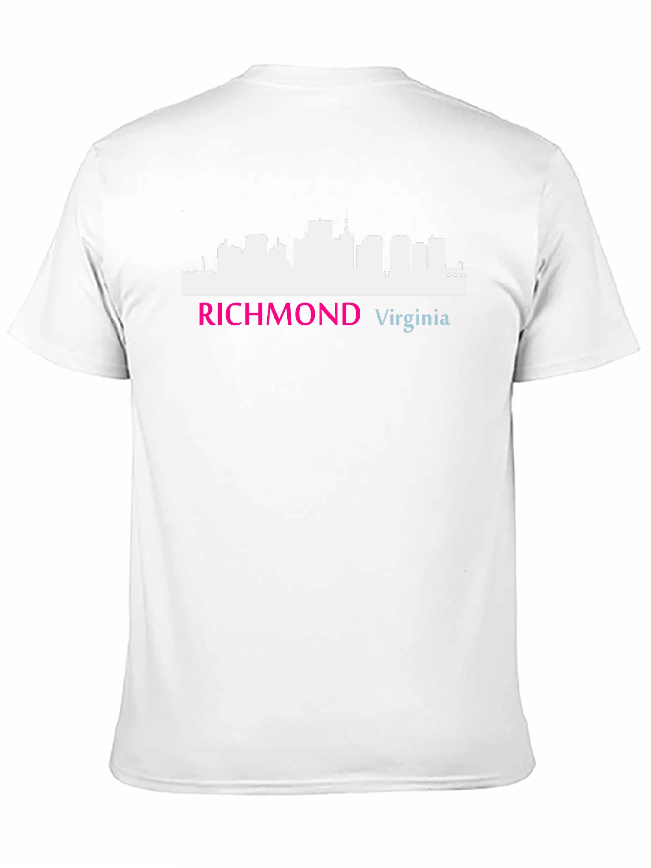 Camiseta Negra Richmond Virginia Skyline