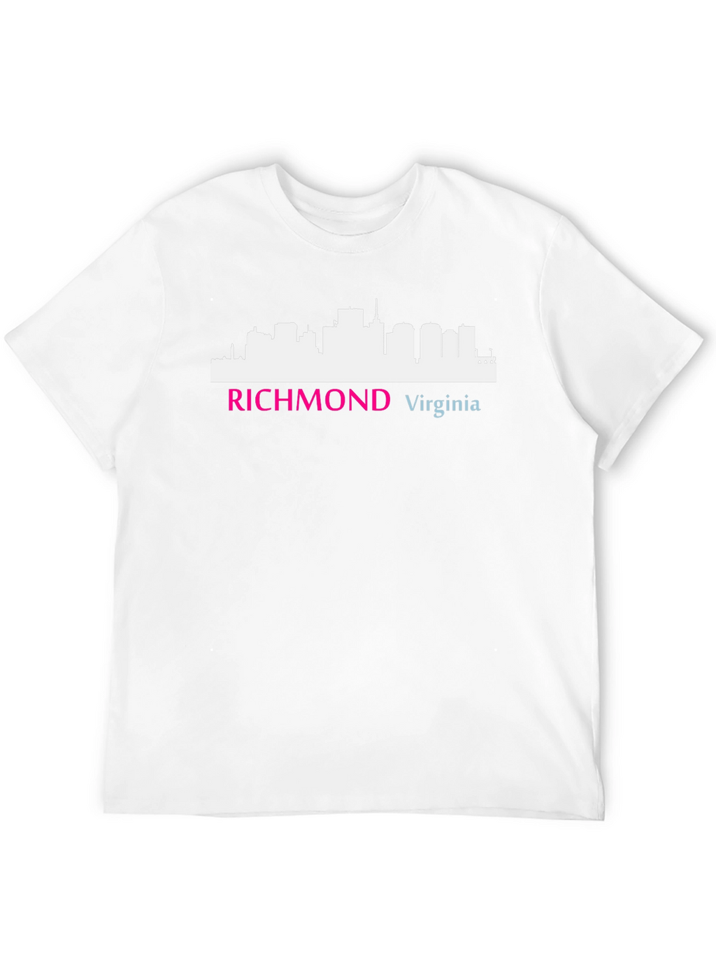 Camiseta Negra Richmond Virginia Skyline