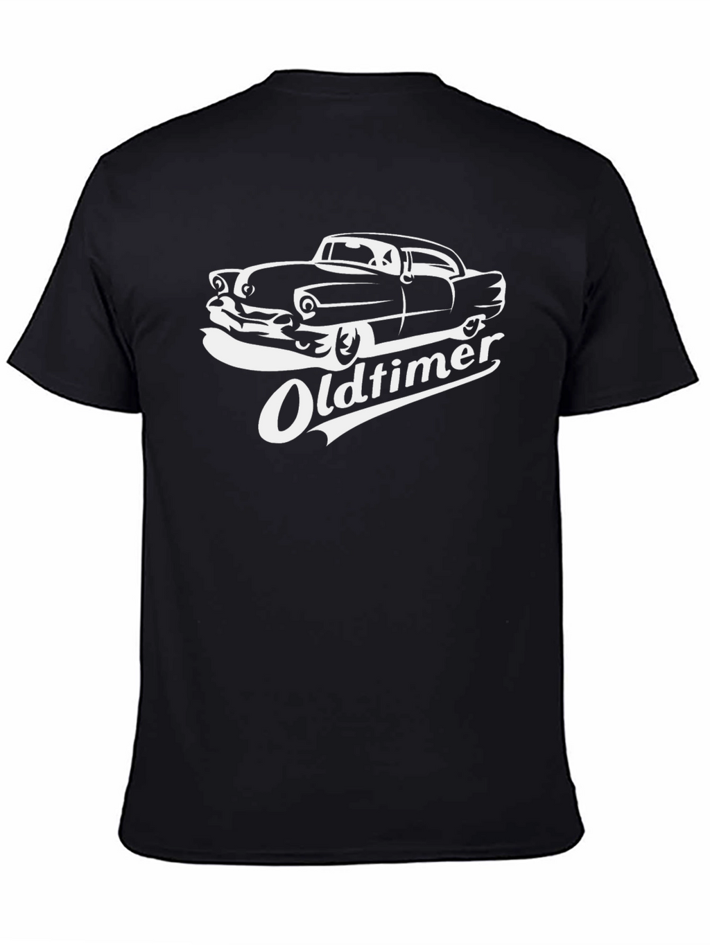 Camiseta Negra Clásica Oldtimer Coche Antiguo