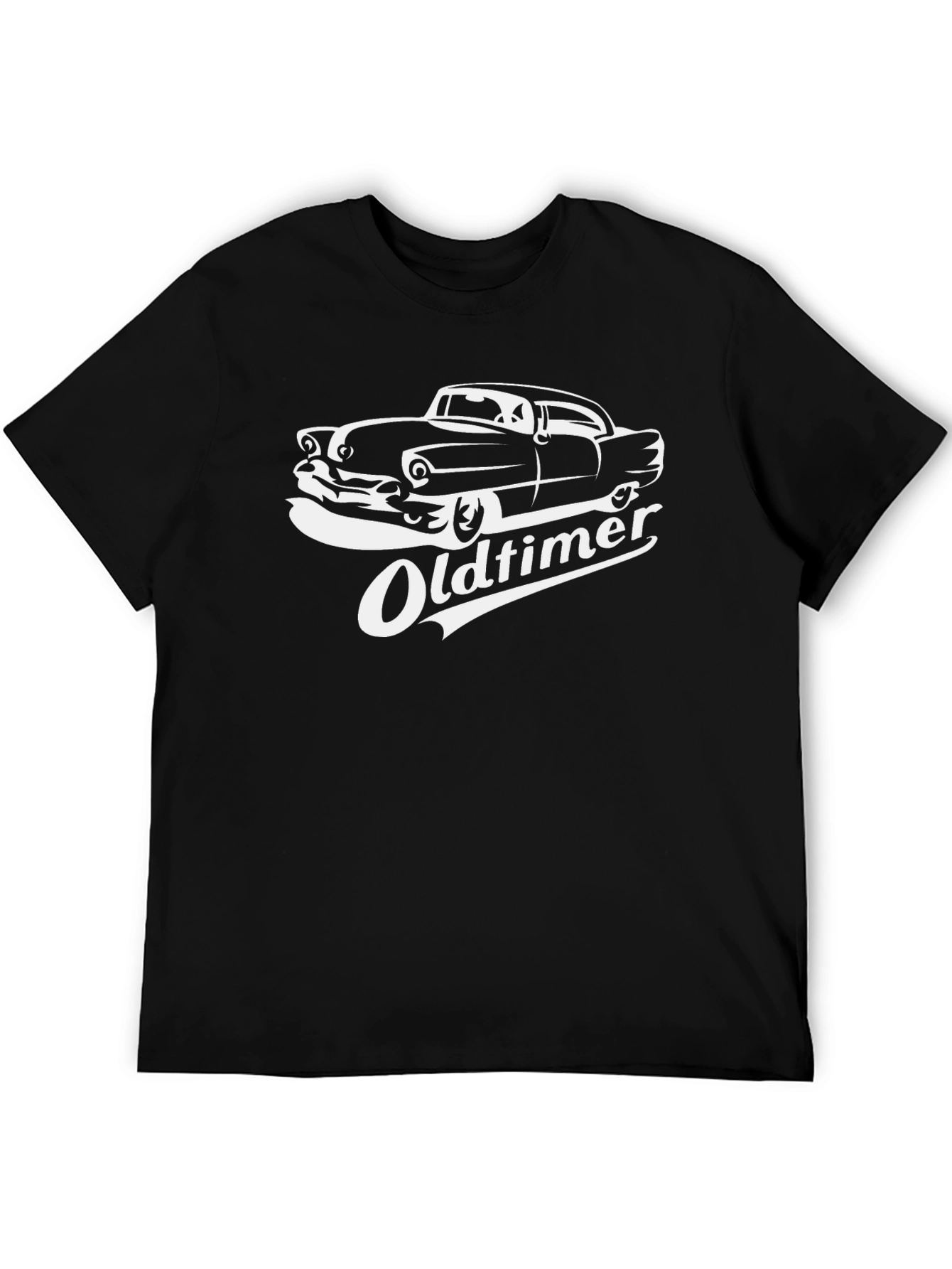 Camiseta Negra Clásica Oldtimer Coche Antiguo