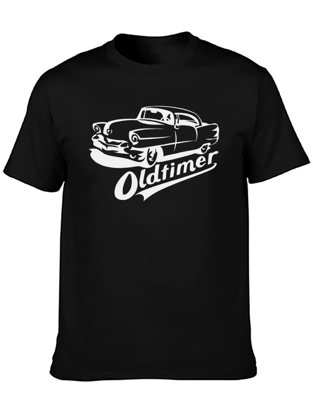 Camiseta Negra Clásica Oldtimer Coche Antiguo