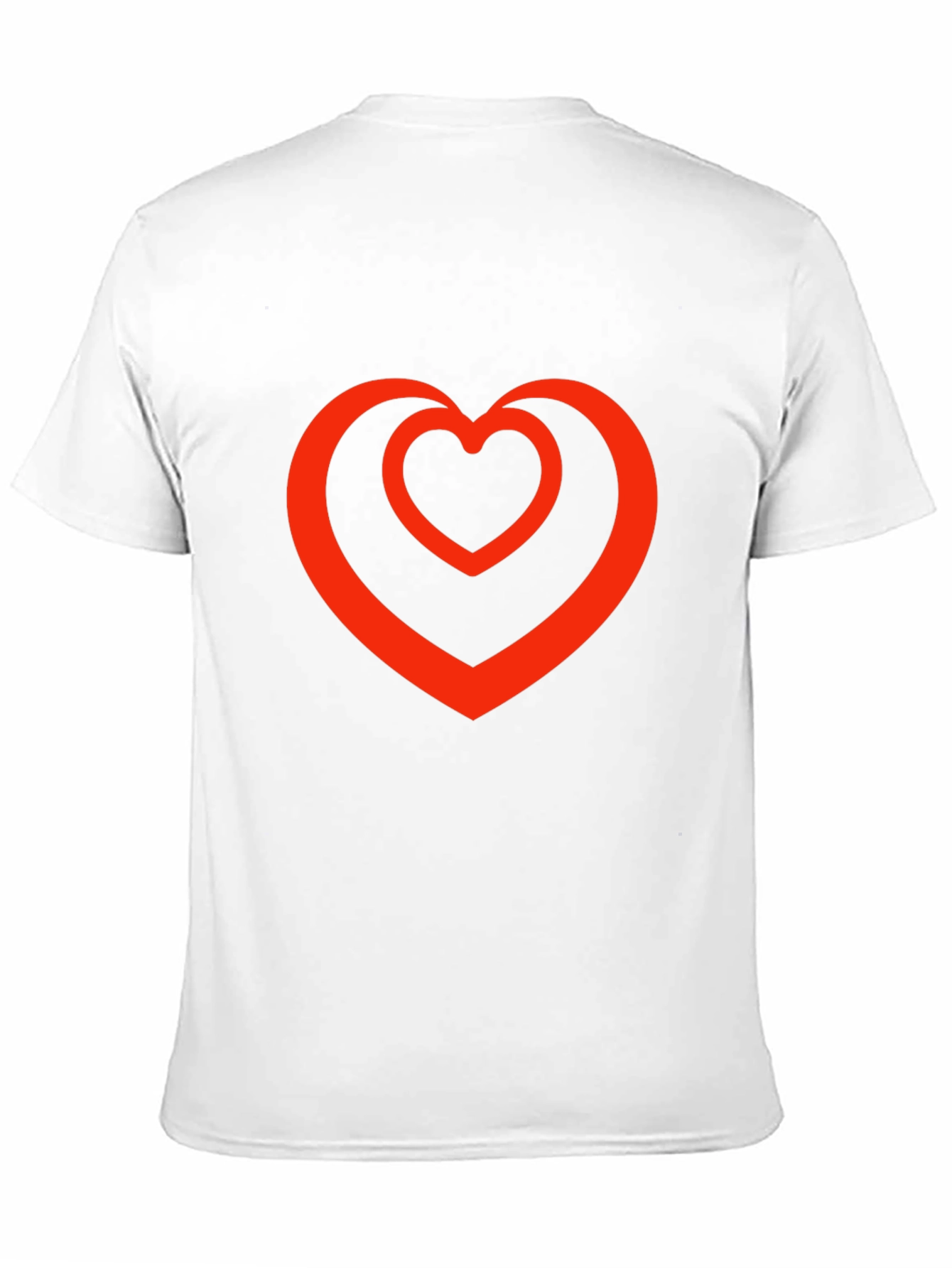 Camiseta Negra con Diseño de Corazón Rojo