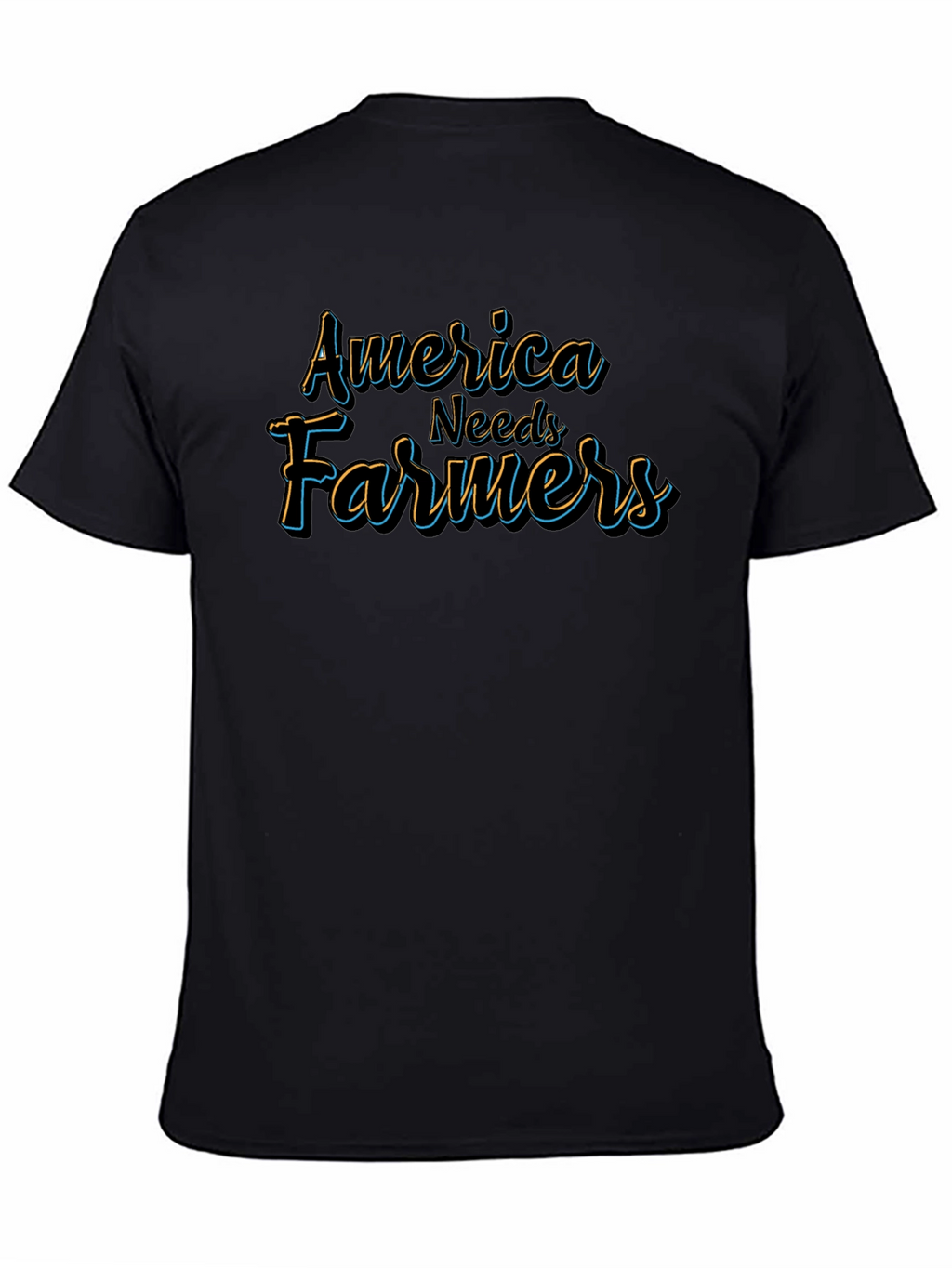 Camiseta Negra America Needs Farmers