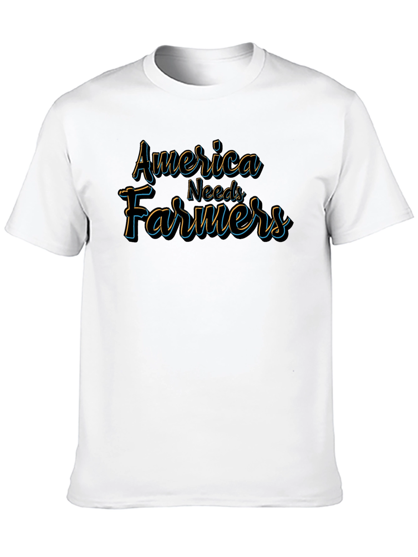 Camiseta Negra America Needs Farmers