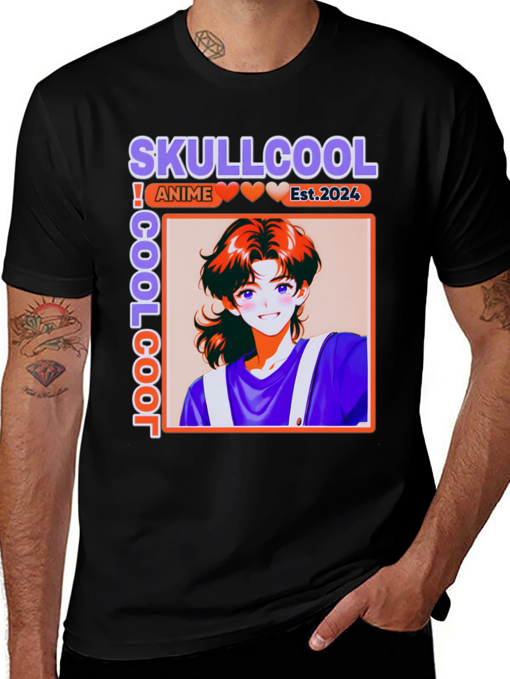 Camiseta Anime Skullcool Est. 2024