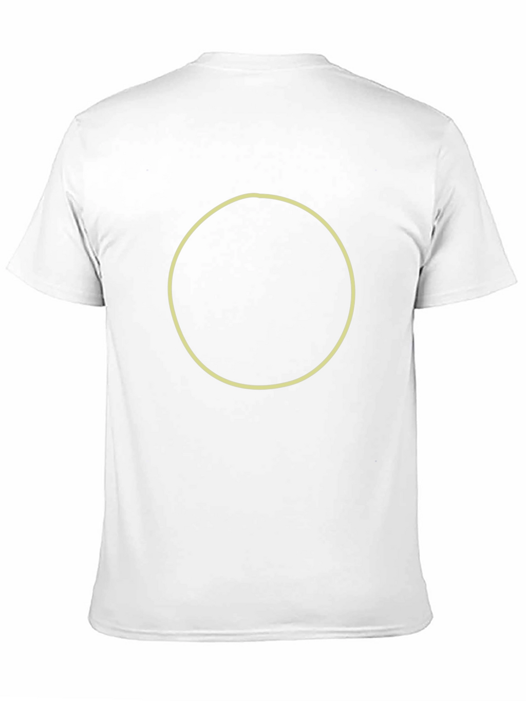 Camiseta Negra Casual con Diseño Circular