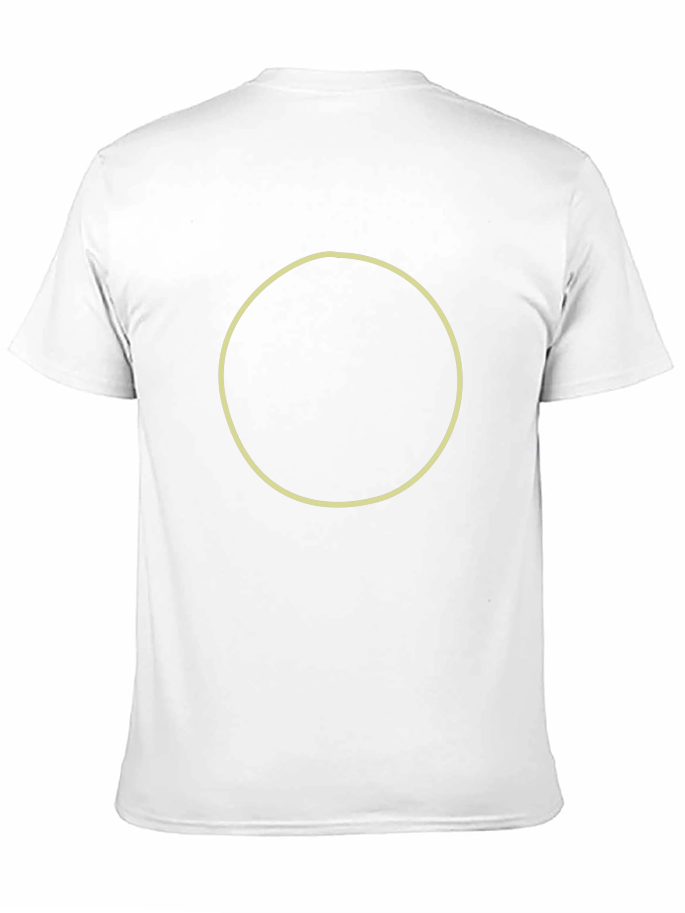Camiseta Negra Casual con Diseño Circular