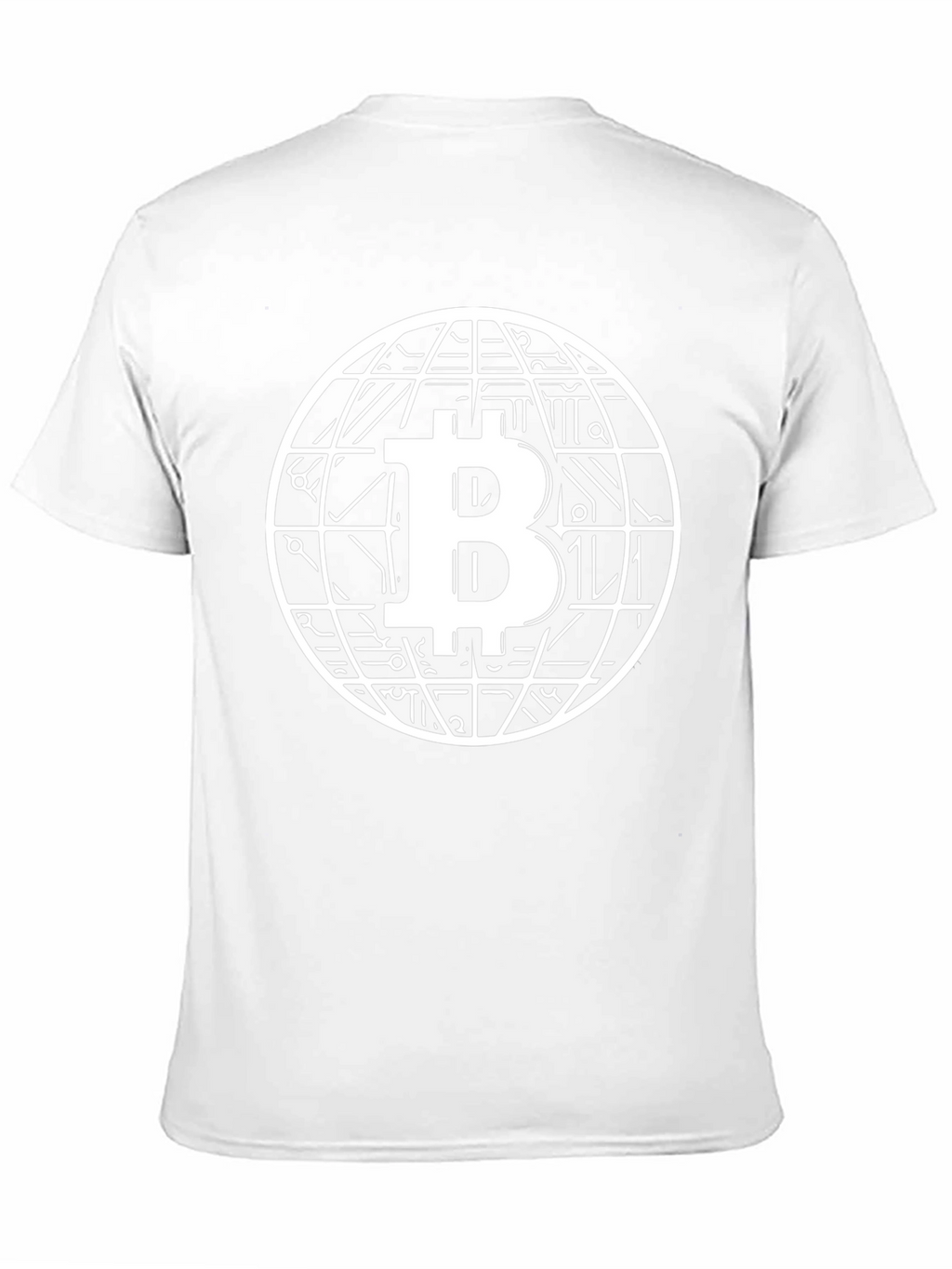 Camiseta Bitcoin Globe Diseño Innovador
