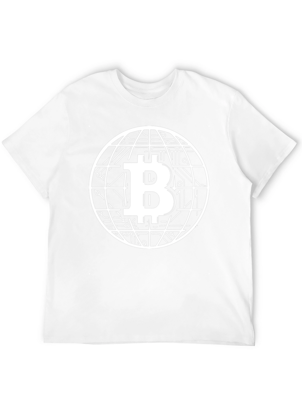 Camiseta Bitcoin Globe Diseño Innovador