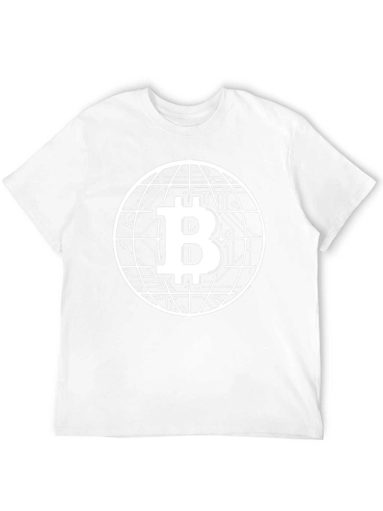 Camiseta Bitcoin Globe Diseño Innovador