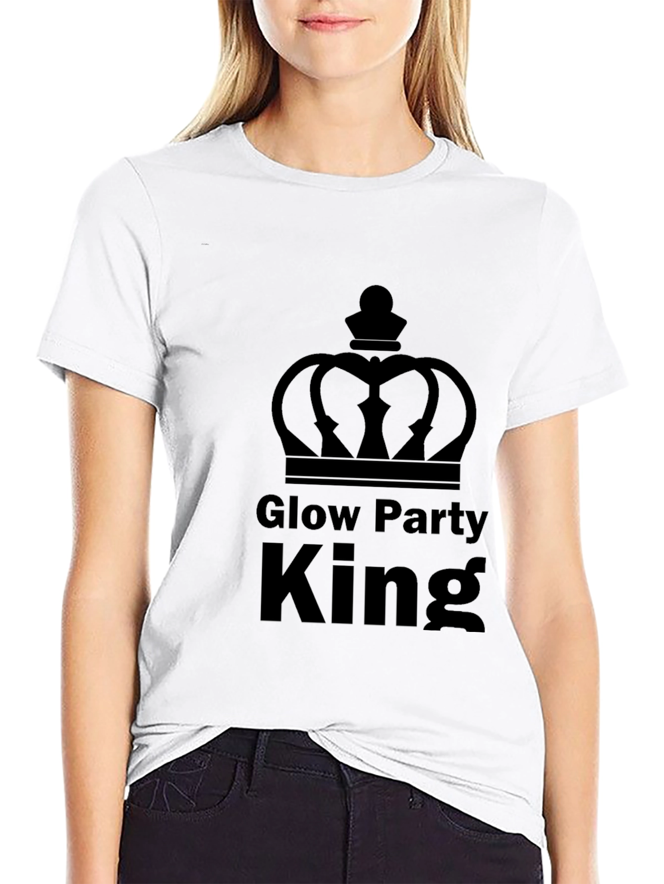 Camiseta Hombre Rey Fiesta Glow