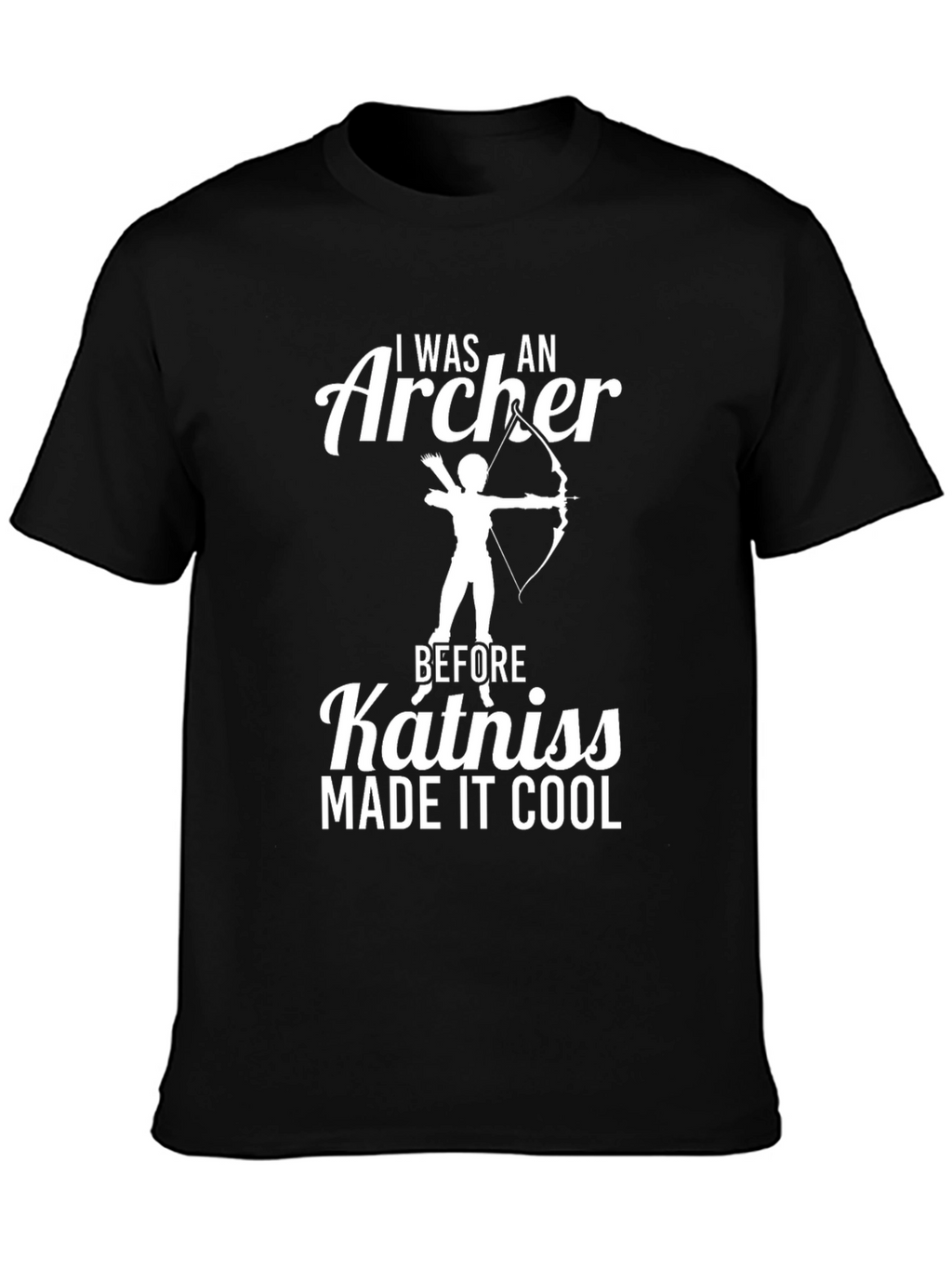 Camiseta Negra Arquero Antes de Katniss