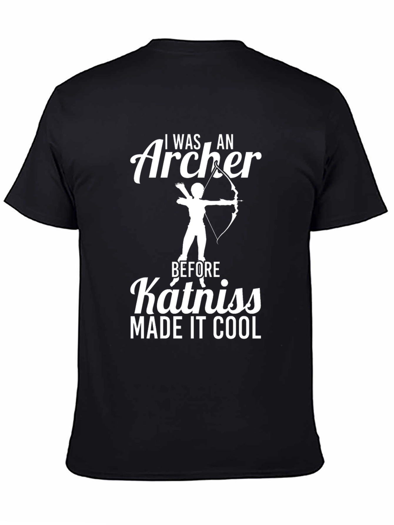 Camiseta Negra Arquero Antes de Katniss