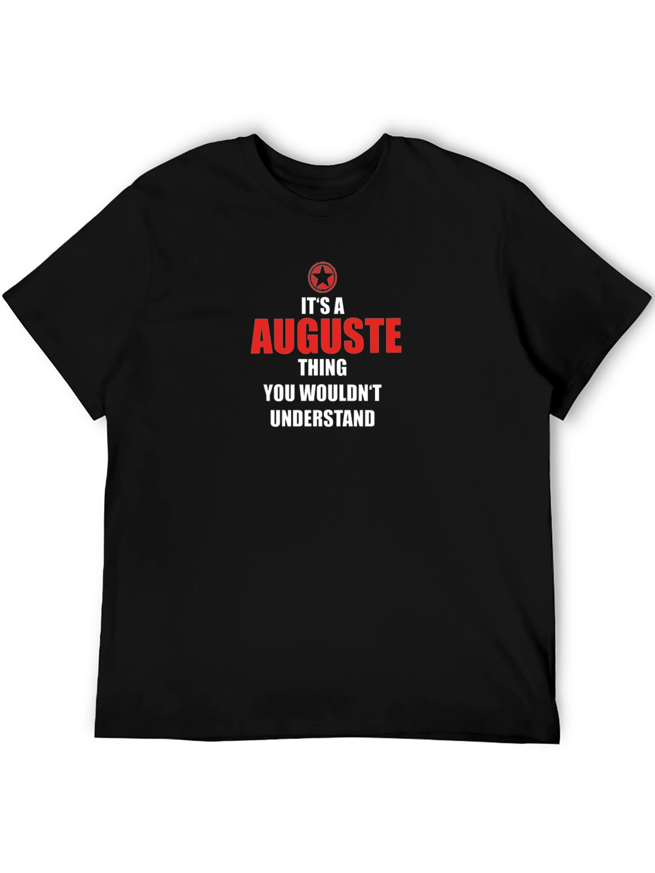 Camiseta Negra Auguste Thing: Estilo y Personalidad