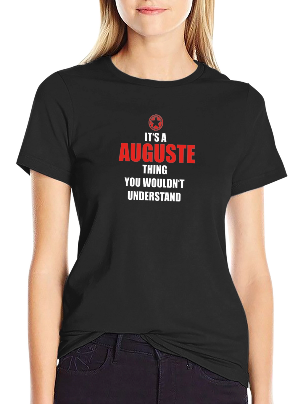 Camiseta Negra Auguste Thing: Estilo y Personalidad