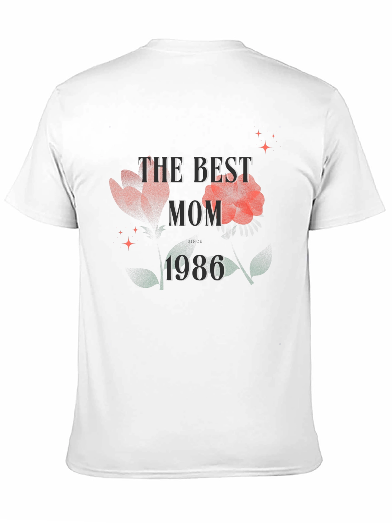 Camiseta La Mejor Mamá 1986 - Diseño Floral