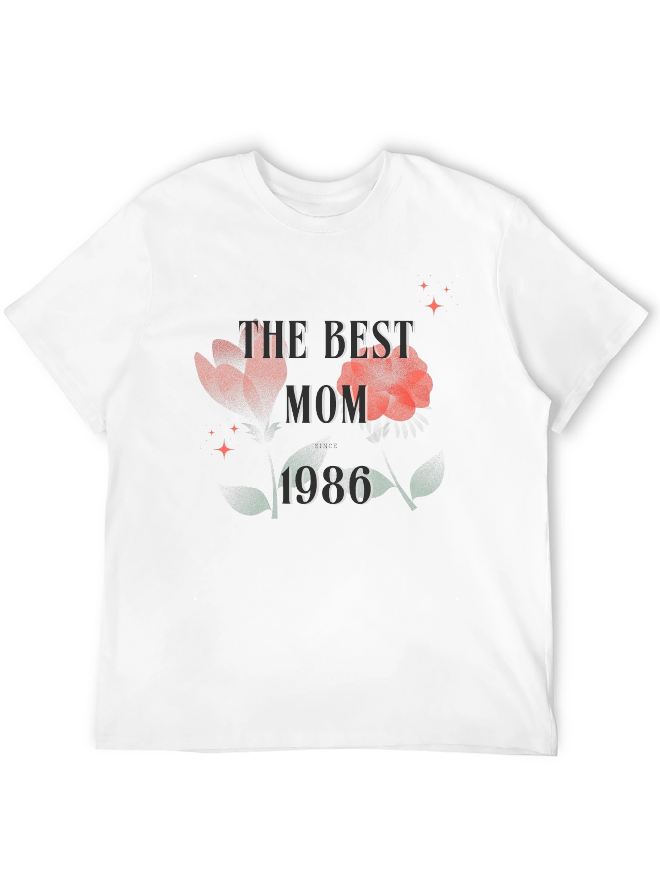 Camiseta La Mejor Mamá 1986 - Diseño Floral