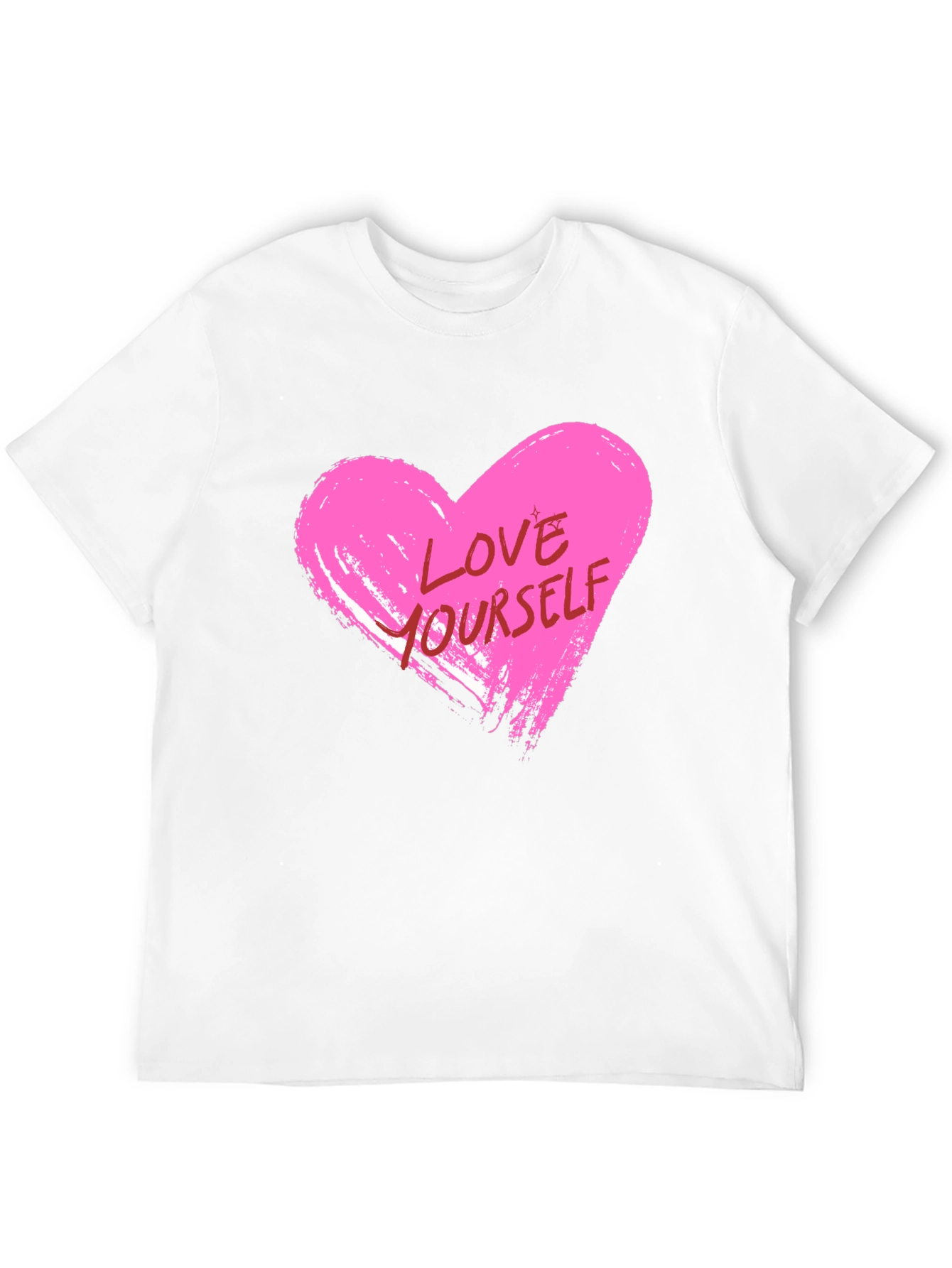 Camiseta Negra con Corazón Ámate a Ti Mismo