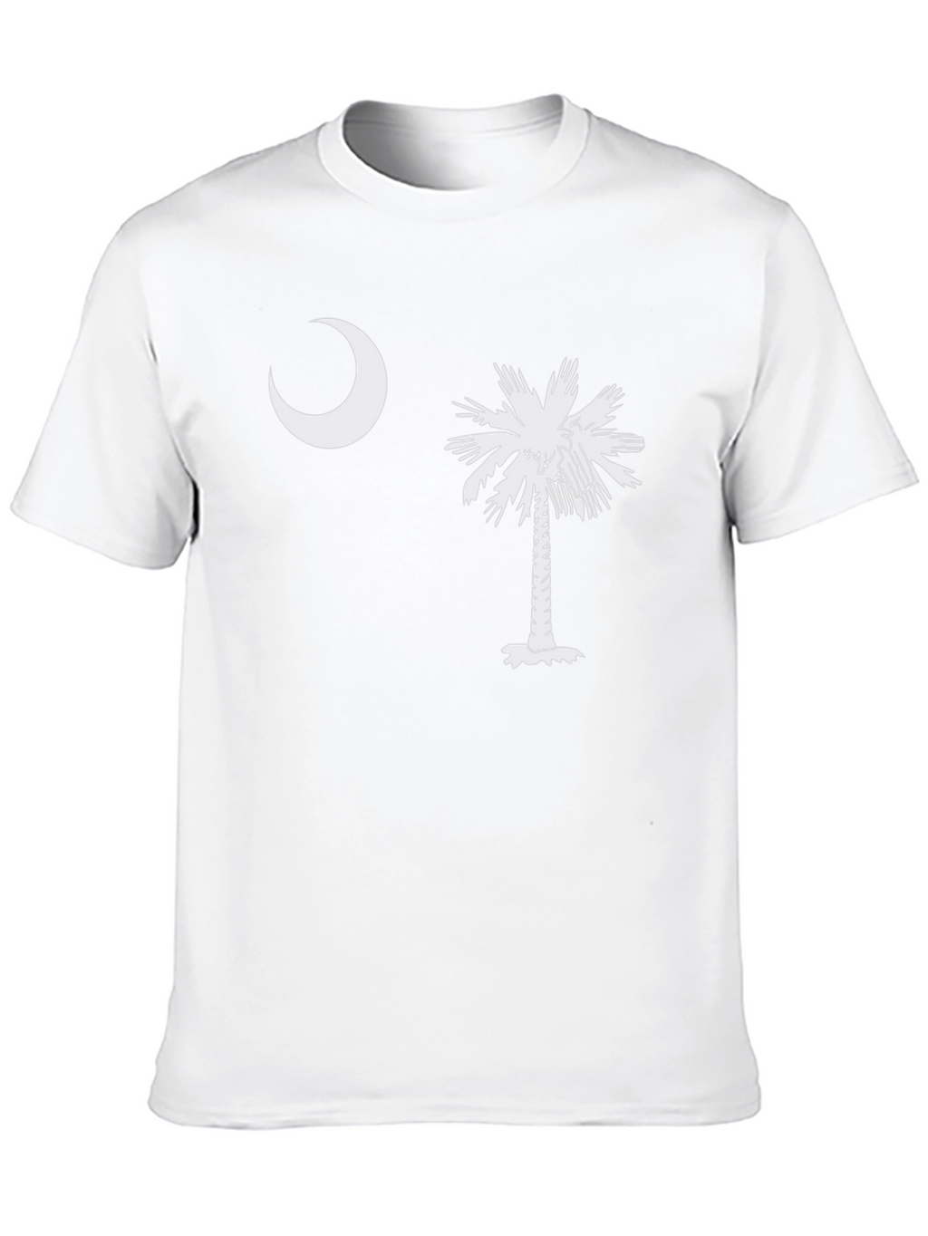 Camiseta Hombre: Luna y Palmera