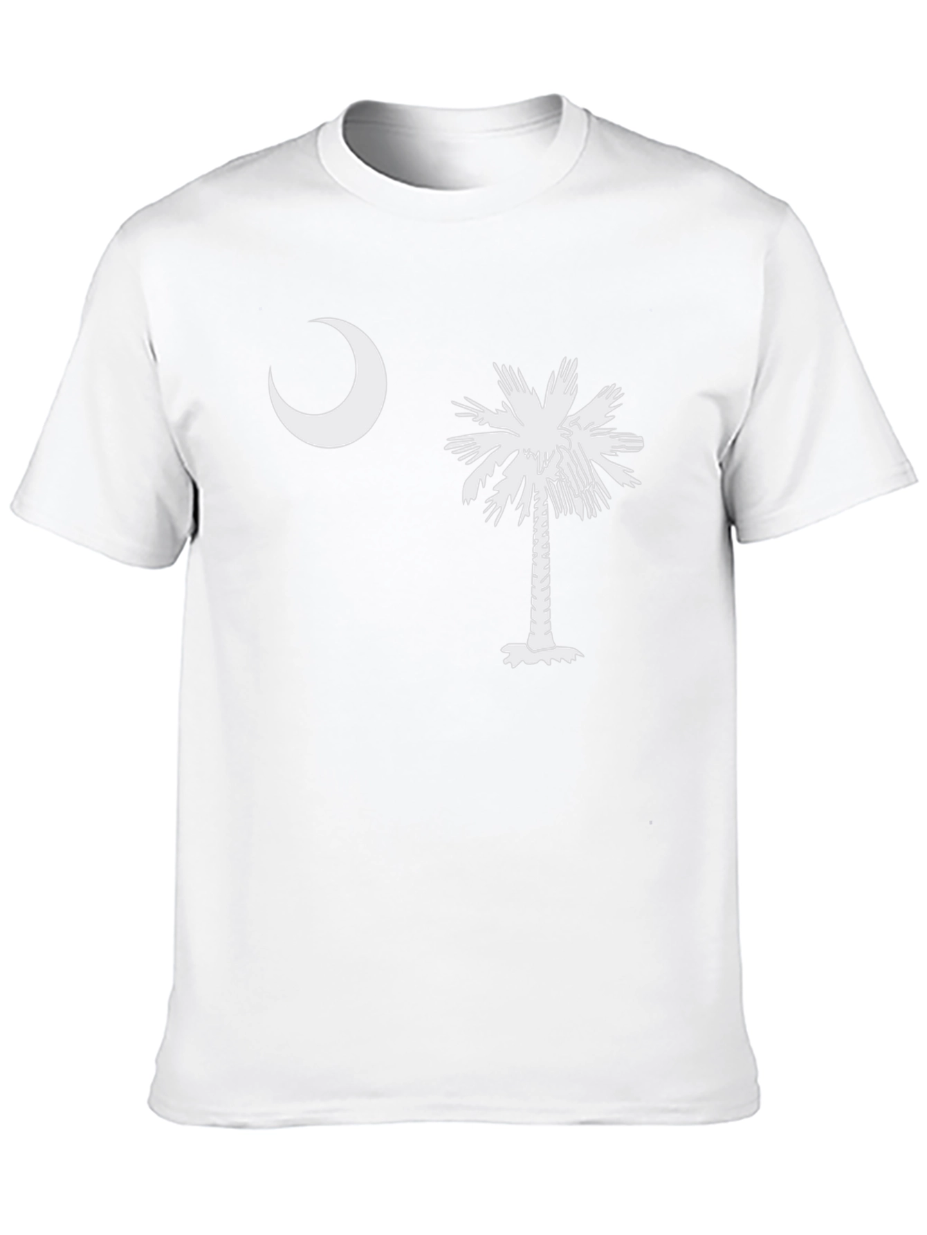 Camiseta Hombre: Luna y Palmera