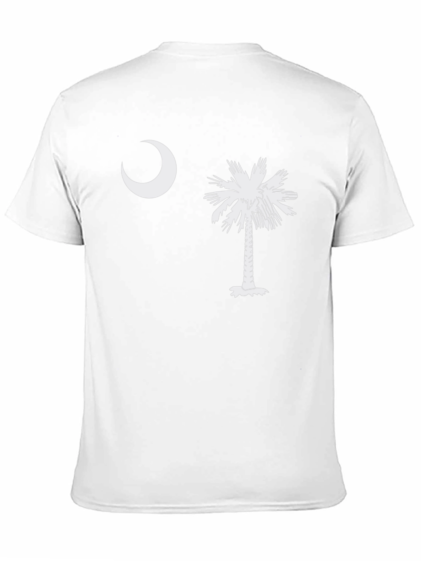 Camiseta Hombre: Luna y Palmera