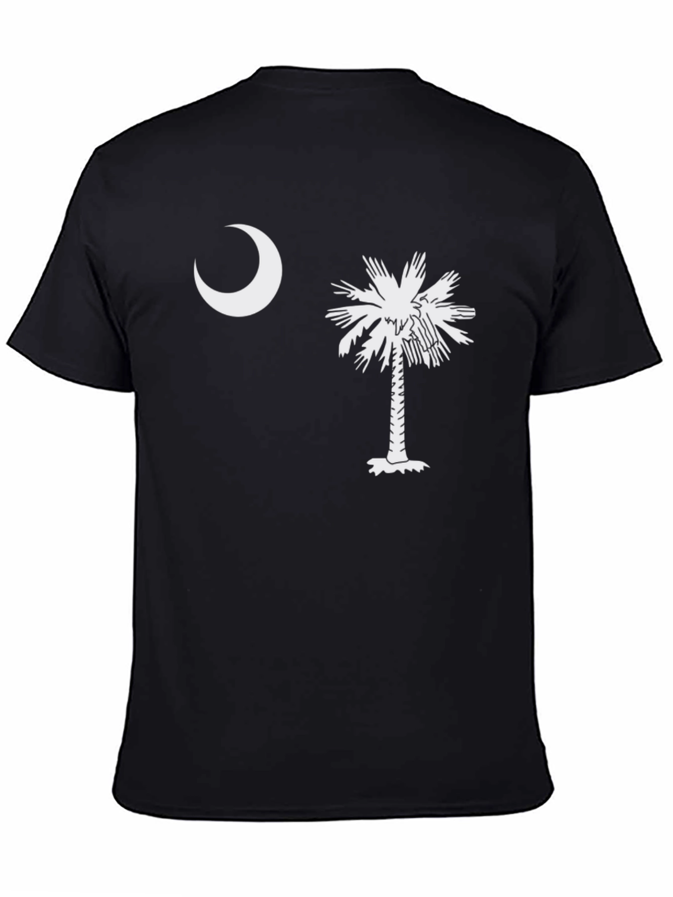 Camiseta Hombre: Luna y Palmera