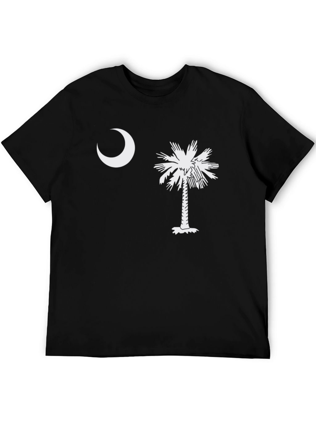 Camiseta Hombre: Luna y Palmera