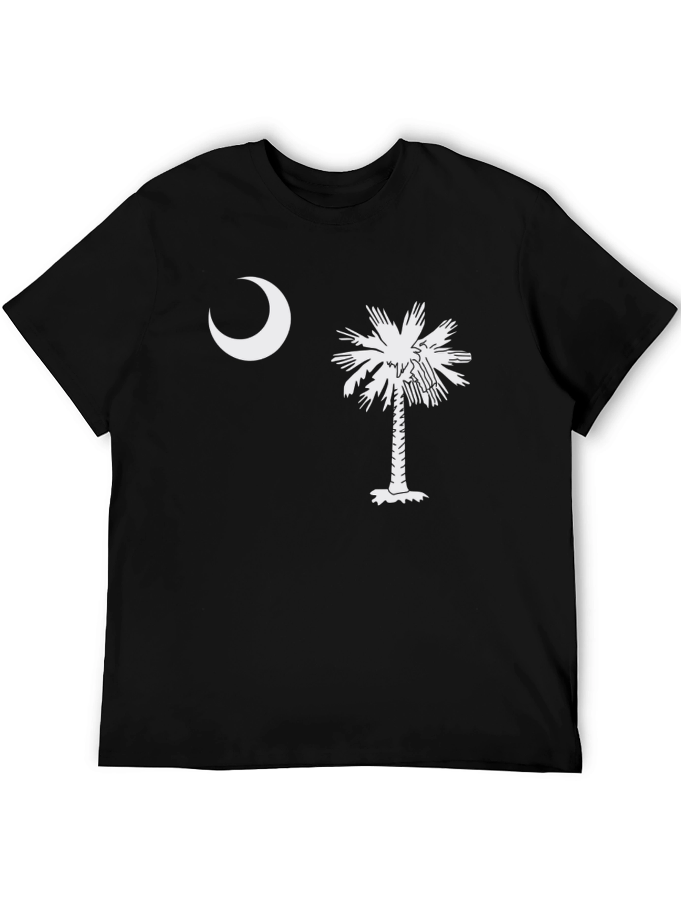Camiseta Hombre: Luna y Palmera