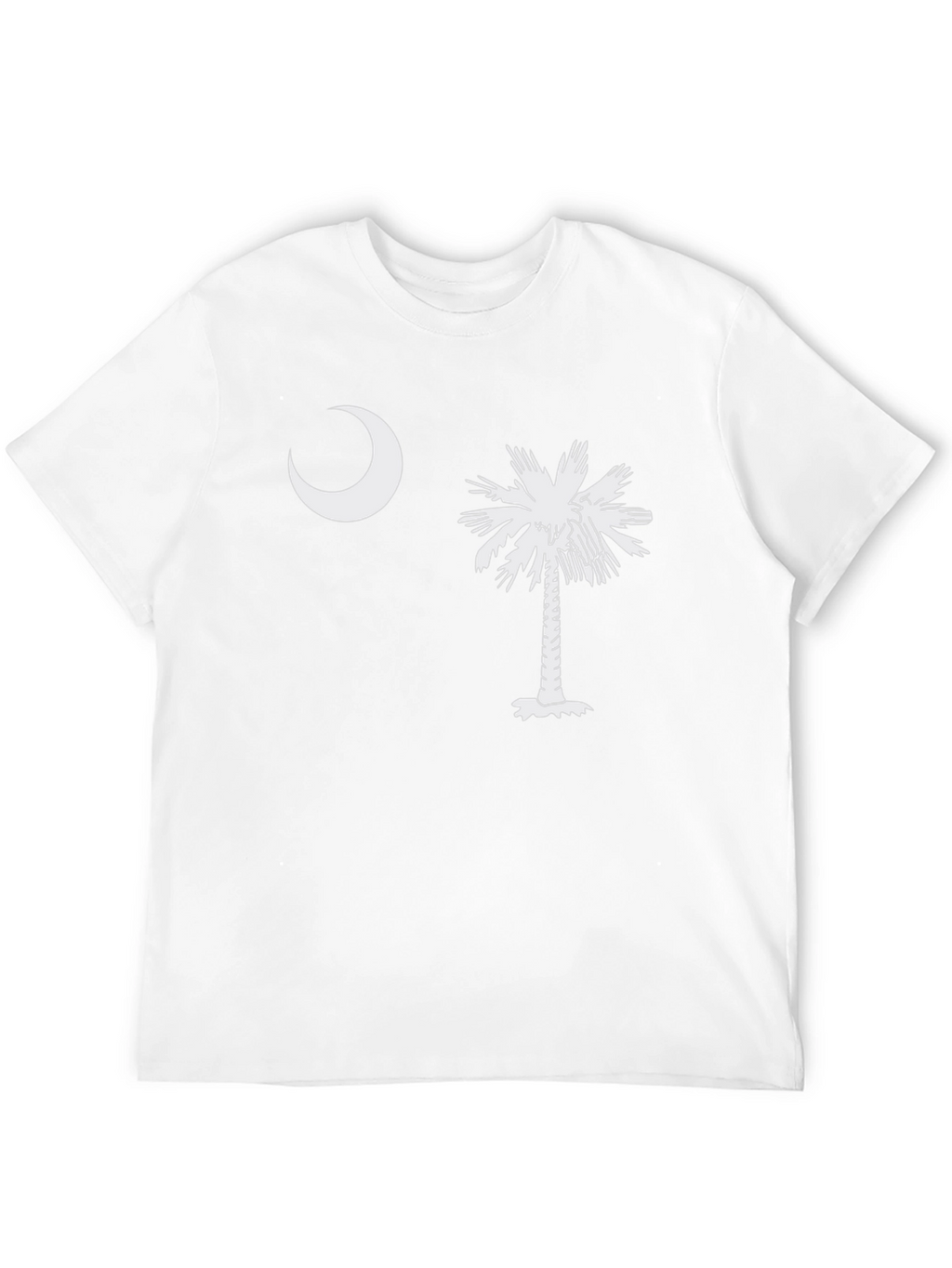 Camiseta Hombre: Luna y Palmera