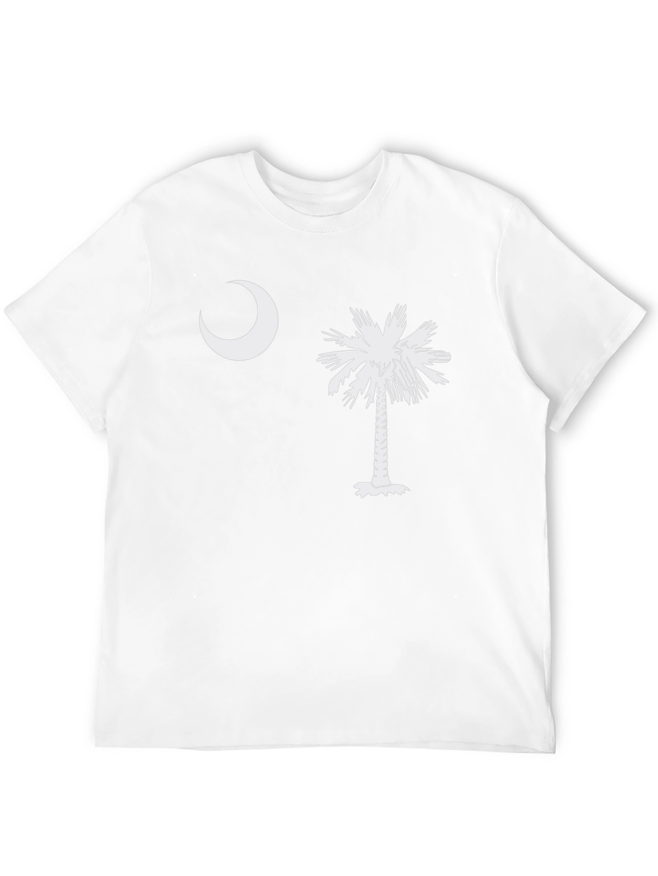Camiseta Hombre: Luna y Palmera