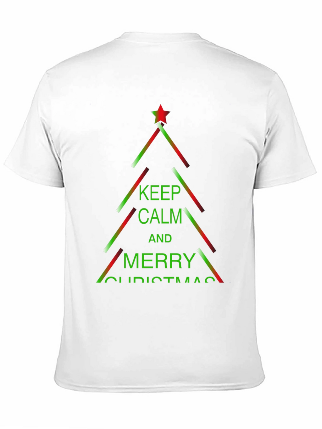 Camiseta Navideña Keep Calm and Merry Christmas
