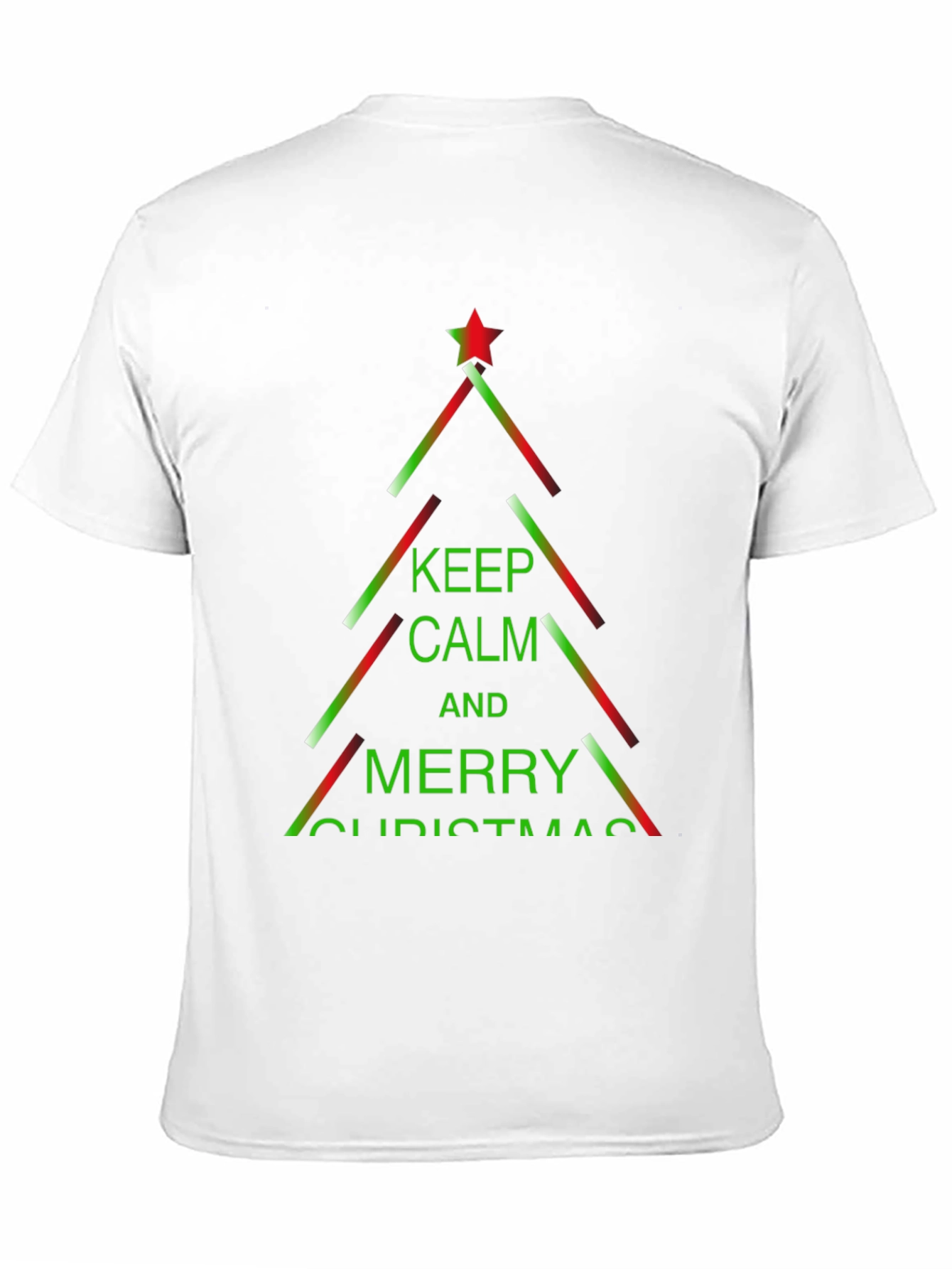 Camiseta Navideña Keep Calm and Merry Christmas