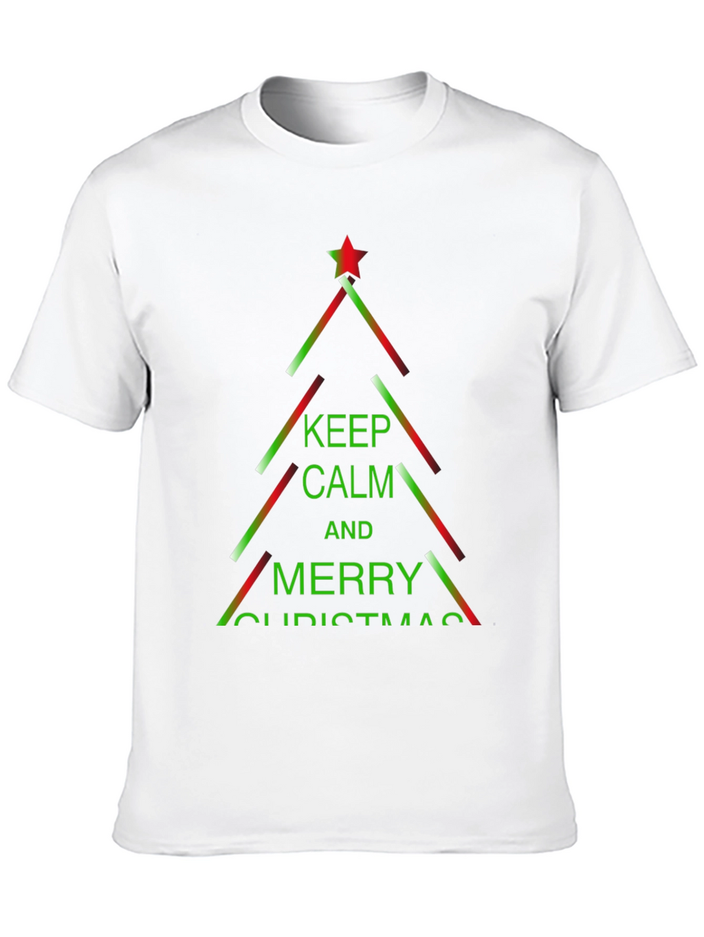 Camiseta Navideña Keep Calm and Merry Christmas