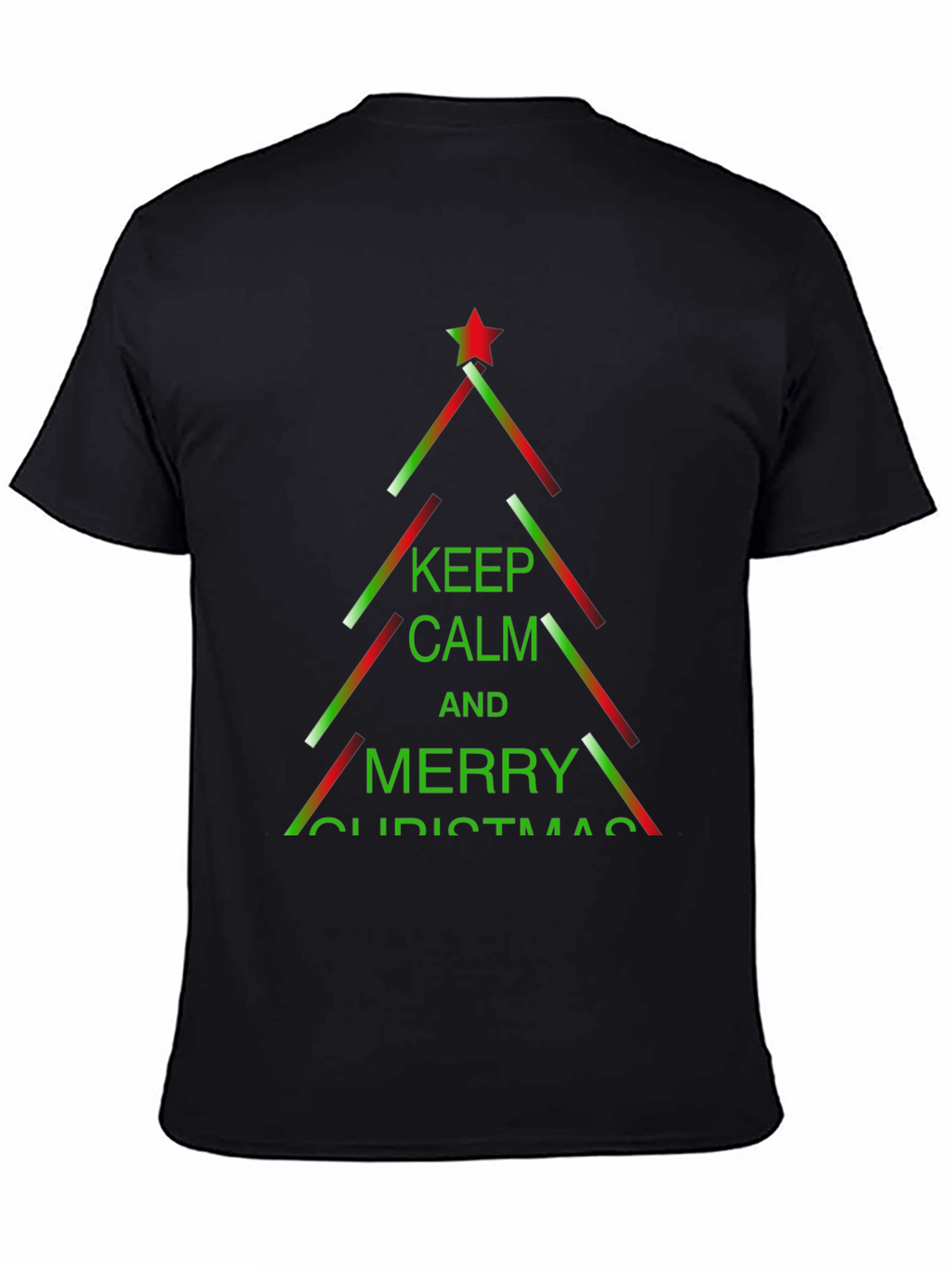 Camiseta Navideña Keep Calm and Merry Christmas