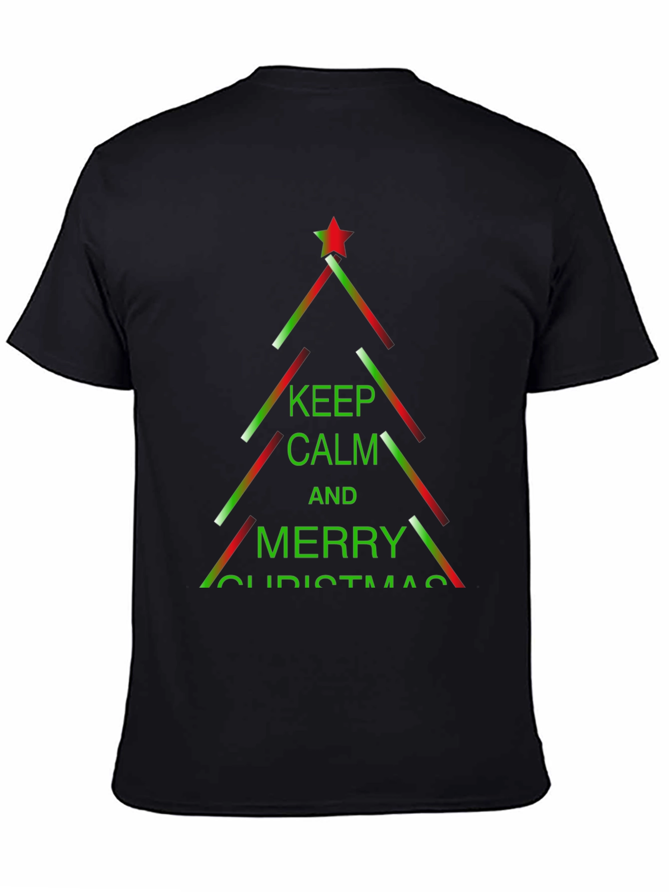 Camiseta Navideña Keep Calm and Merry Christmas