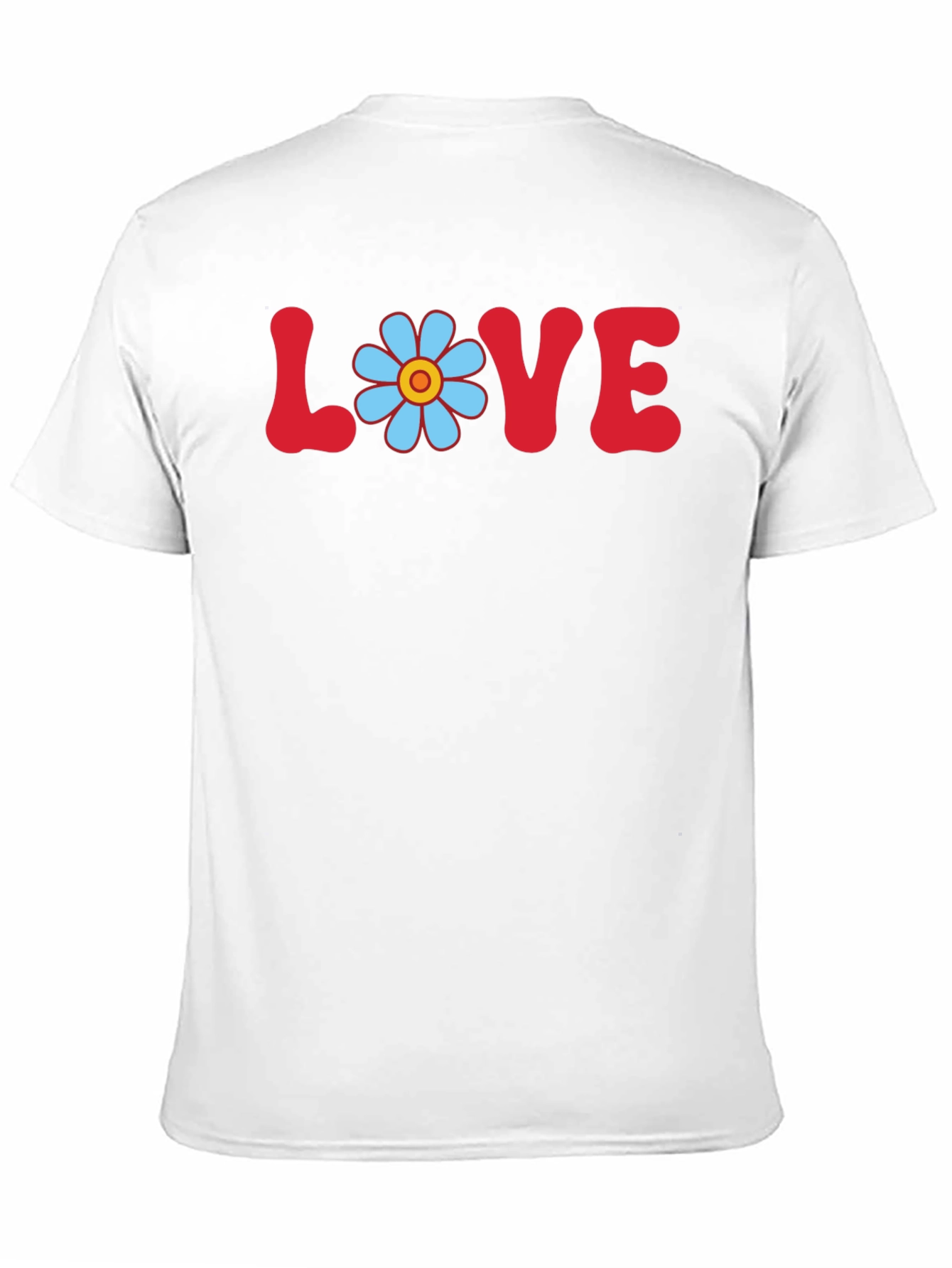 Camiseta Negra Amor Floral Vintage