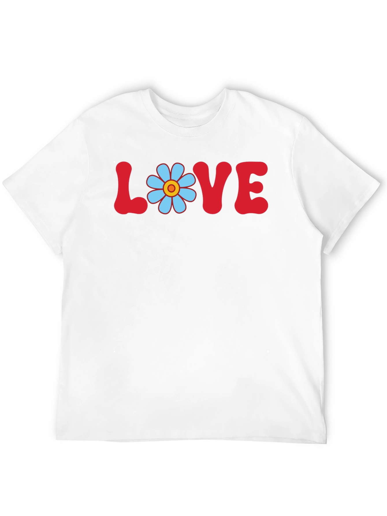 Camiseta Negra Amor Floral Vintage