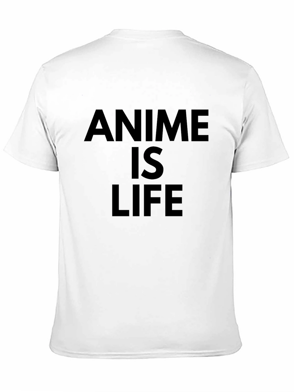 Camiseta Negra Anime is Life para Hombre